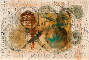 Its Just Talk Watercolor, Ink, Papyrus